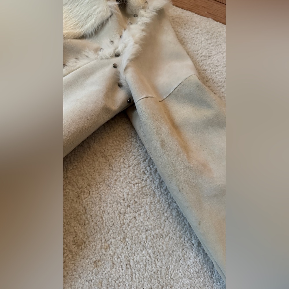 Rare Y2K Arden B Corduroy 100% Rabbit Fur Coat - Picture 13 of 14